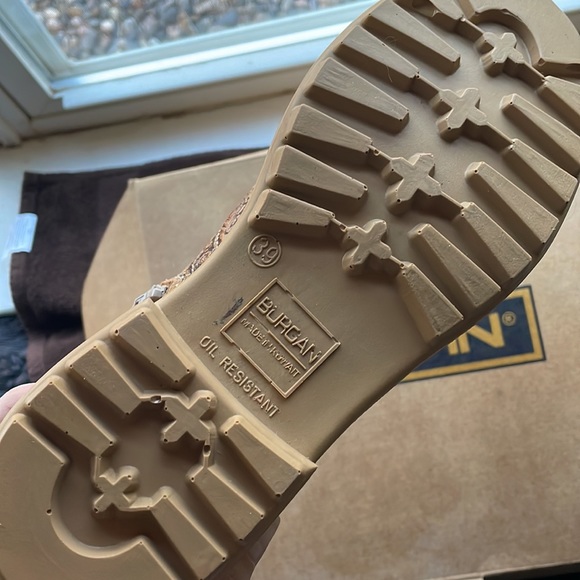 Burgan custom henna one-of-a-kind suede leather Desert Work Boots size 39/8.5 - Picture 7 of 13